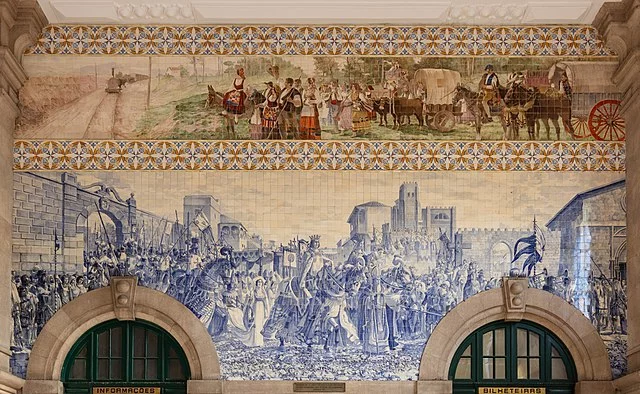 Azulejos at São Bento