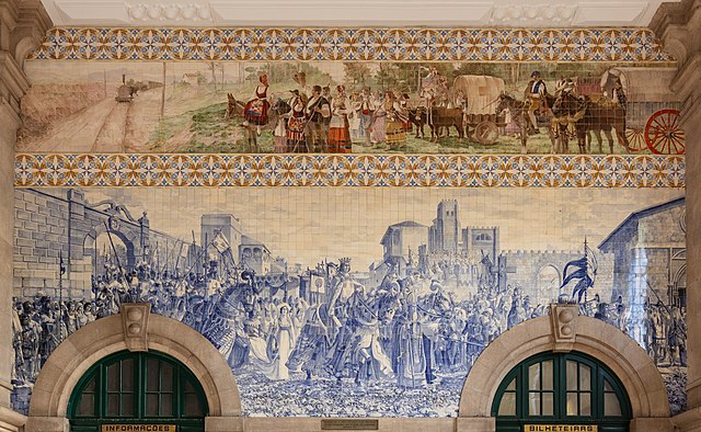 Azulejos at São Bento